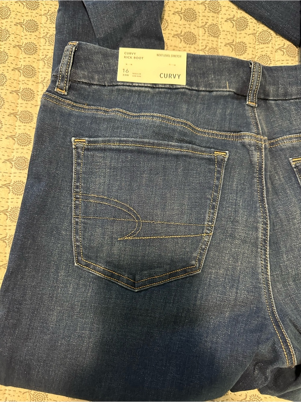 American Eagle Outfitters Women's Dark Blue Boot Cut Jeans - Picture 4 of 8